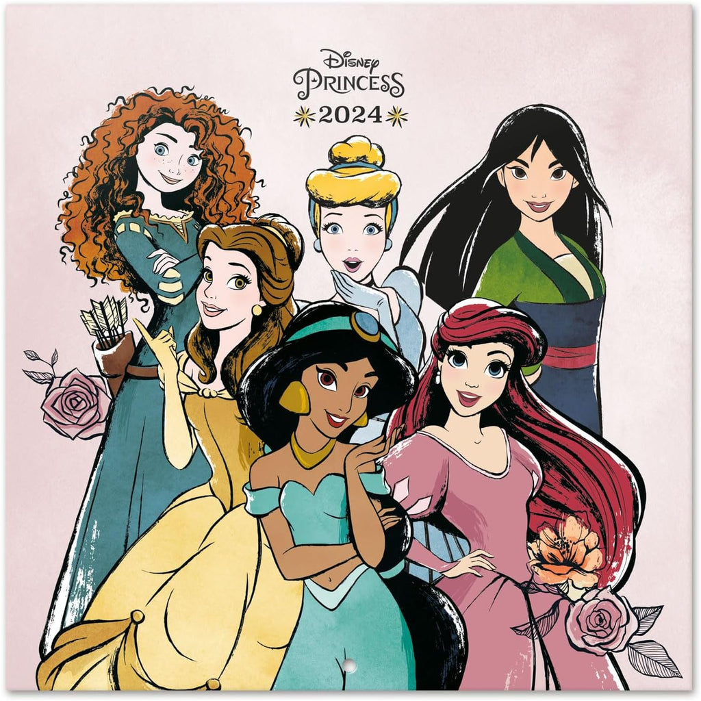 Disney Princess Classics 2024 Wall Calendar Bookazine HK