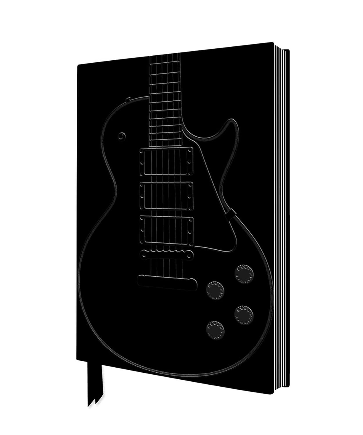 Black Gibson Guitar Vegan Leather Artisan Art Notebook | Bookazine HK