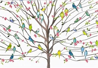 Tree of Budgies Note Cards | Bookazine HK