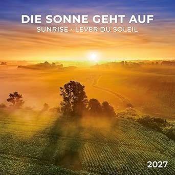 Sunrise Wall Calendar With Poster 2027