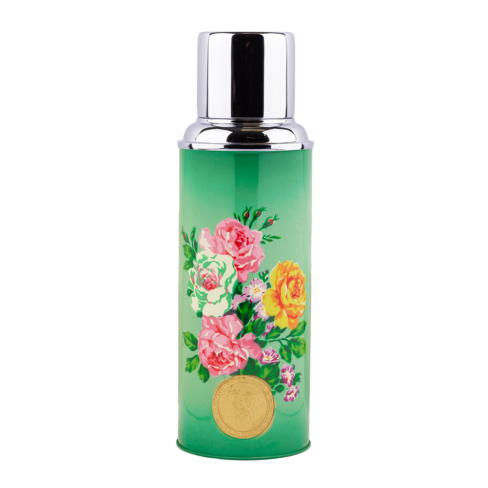 Peony Double Walled Glass Vacuum Flask 450ml | Bookazine HK