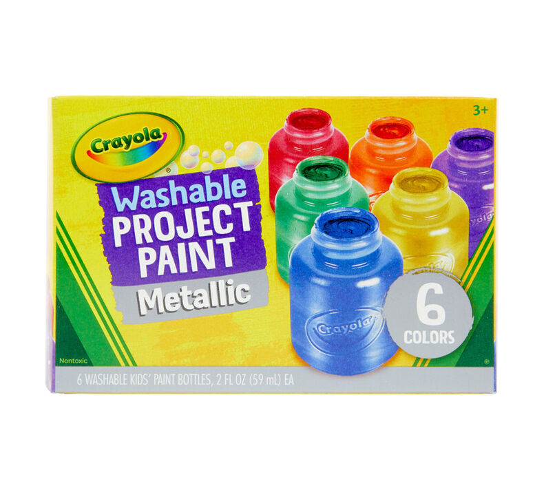 Crayola Washable Metallic Paint Set (Pack of 6)
