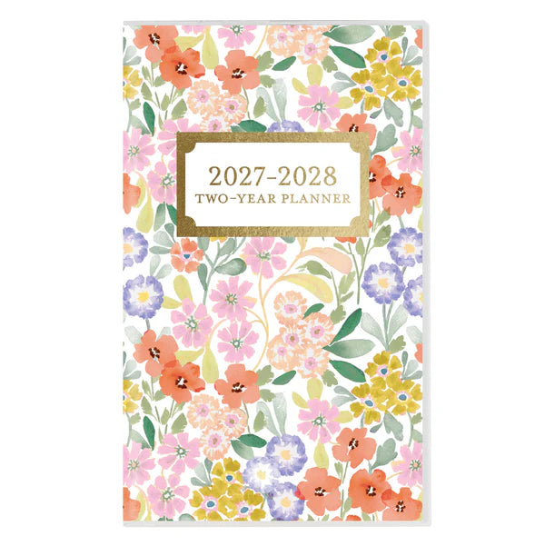 Happy Floral 2-Year Pocket Planner