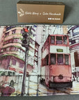 Hong Kong Tram Leather Card Case