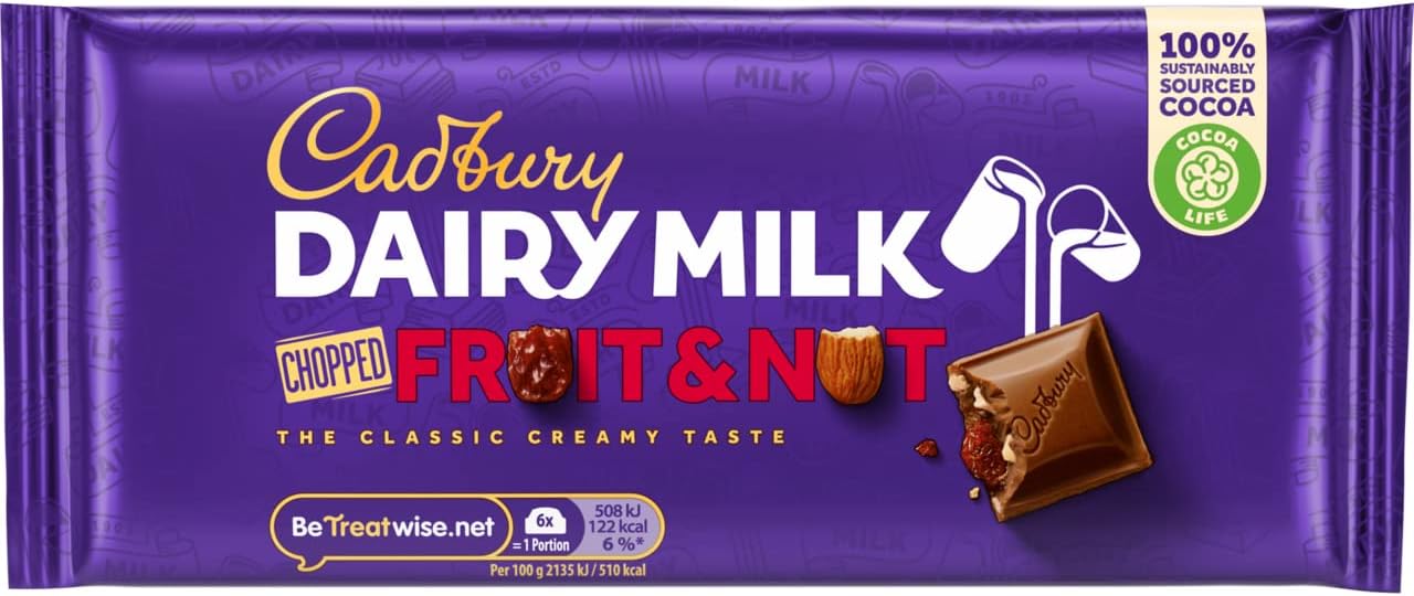 Cadbury Fruit & Nut Bar 95G | Bookazine HK