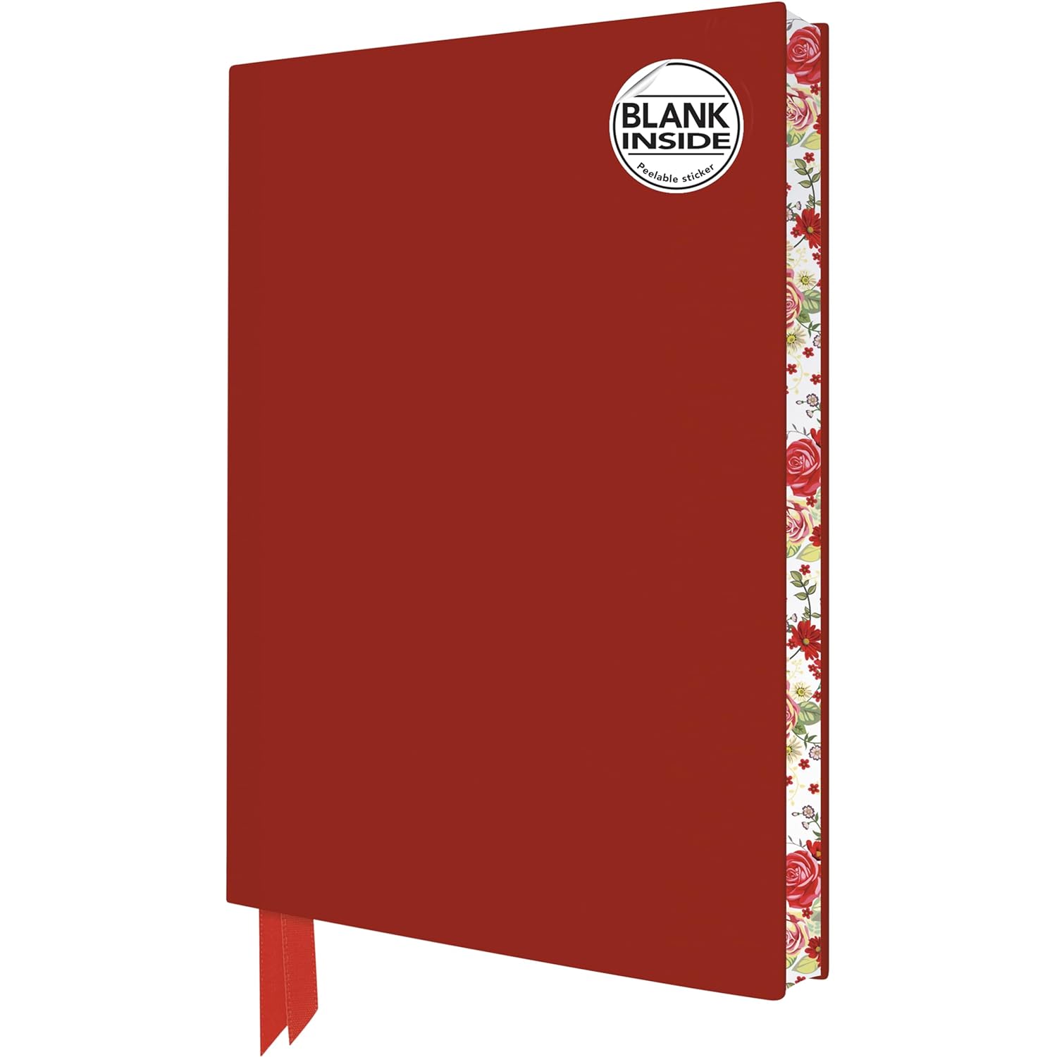 Red Vegan Leather Blank Artisan Notebook | Bookazine HK