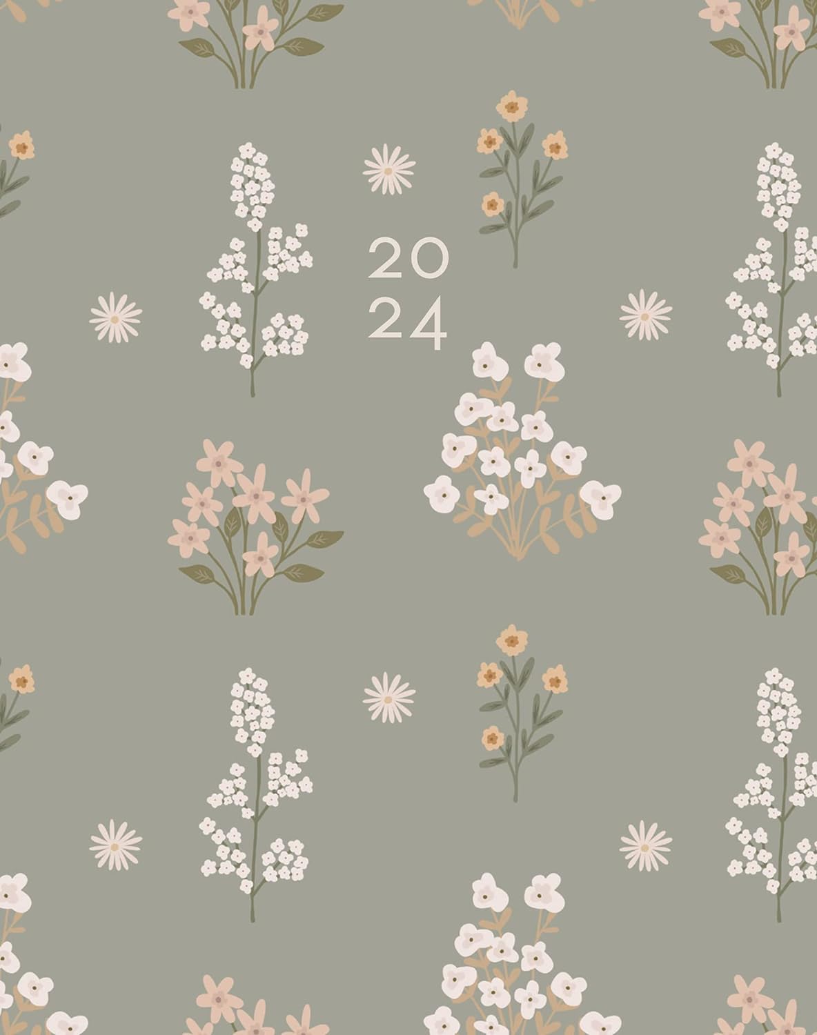 Fresh Picked Flowers 2024 Booklet Softcover Monthly Planner Bookazine HK