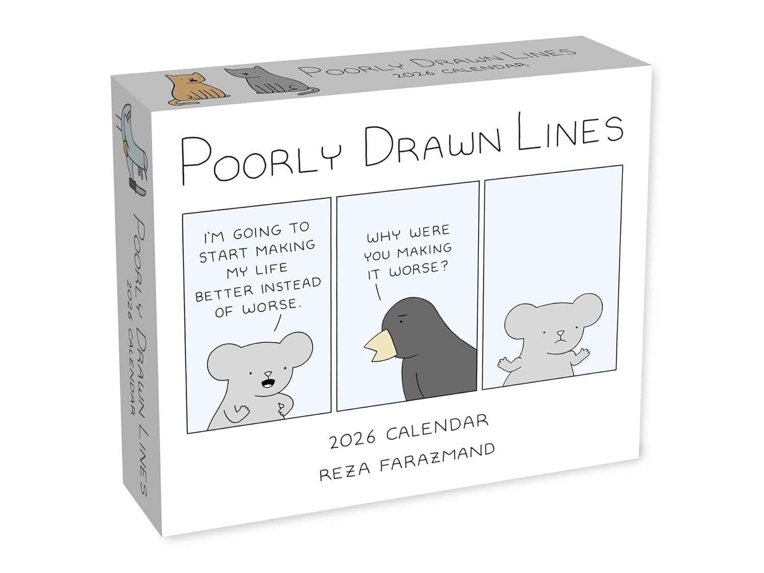Pourly Drawn Lines Box Calendar 2026 | Bookazine HK 