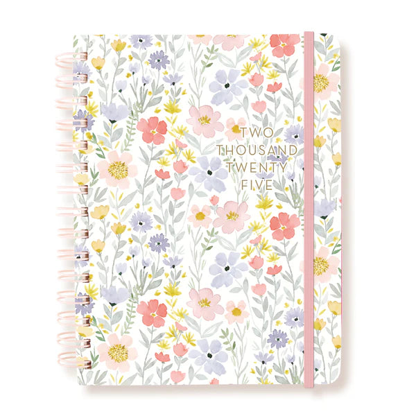 Watercolor Floral Hardbound Spiral Planner | Bookazine HK