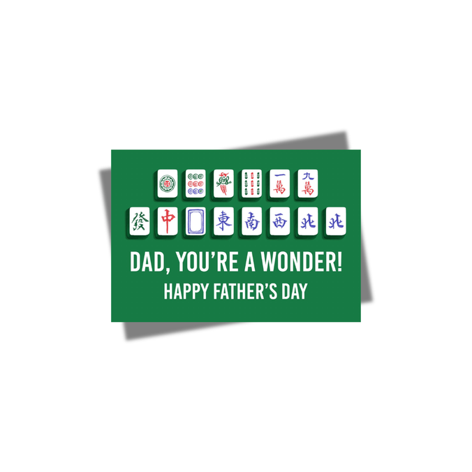 Father's Day Mahjong Wonder Greeting Card | Bookazine HK