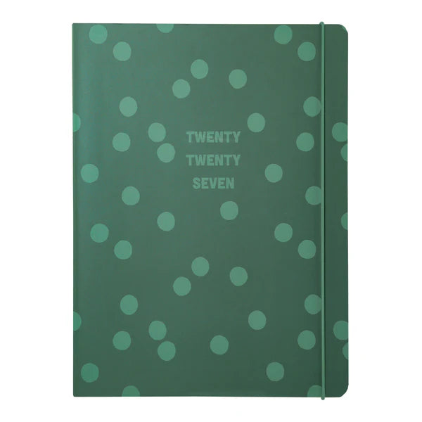 Green Dots Monthly Planner 2027