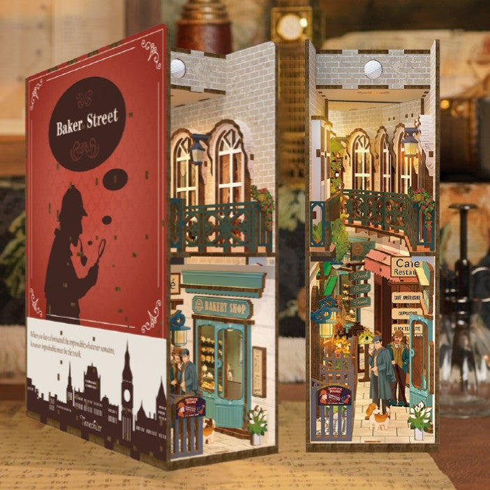 Baker Street 3D Wooden Puzzle Book Nook Kit | Bookazine HK