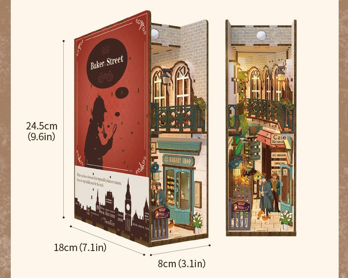 Baker Street 3D Wooden Puzzle Book Nook Kit | Bookazine HK
