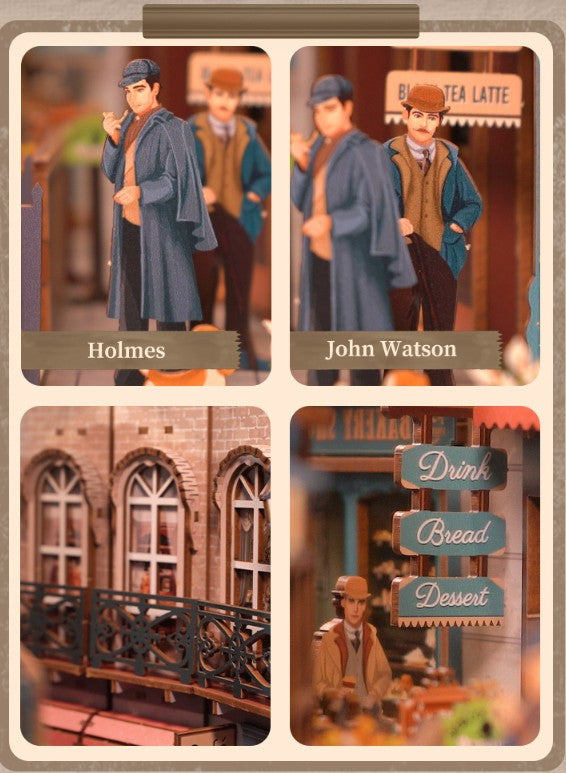 Baker Street 3D Wooden Puzzle Book Nook Kit | Bookazine HK
