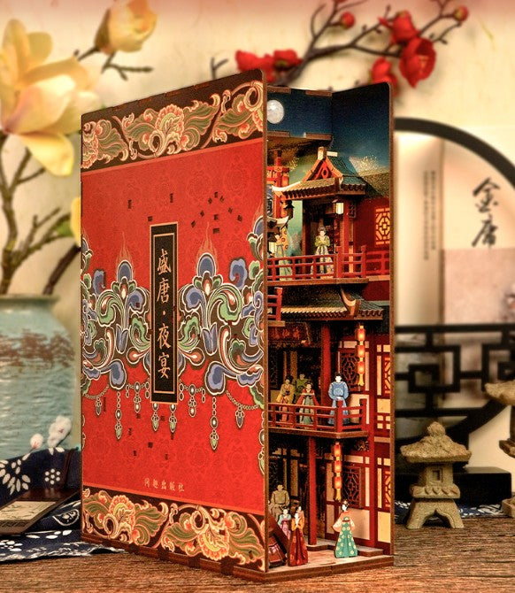 The Banquet of Tang Dynasty 3D Wooden Puzzle Book Nook Kit | Bookazine HK