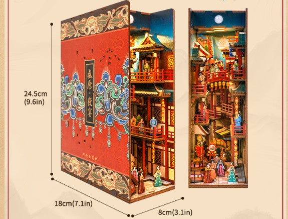 The Banquet of Tang Dynasty 3D Wooden Puzzle Book Nook Kit | Bookazine HK