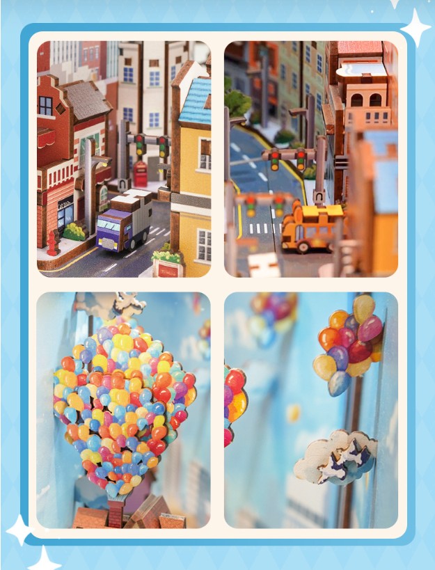 Travel With The Wind 3D Wooden Puzzle Book Nook Kit | Bookazine HK