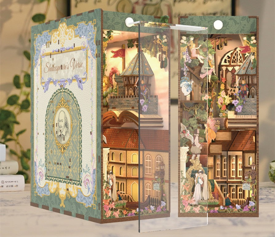William Shakespear's Verse 3D Wooden Puzzle Book Nook Kit | Bookazine HK