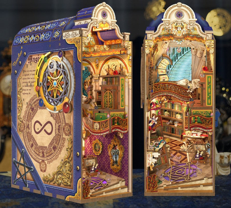 Magical Library 3D Wooden Puzzle Book Nook Kit | Bookazine HK