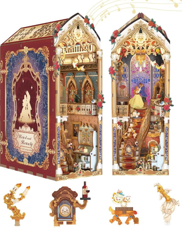 Beast And Beauty 3D Wooden Puzzle Book Nook Kit | Bookazine HK