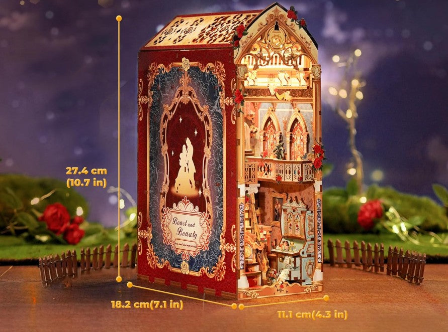 Beast And Beauty 3D Wooden Puzzle Book Nook Kit | Bookazine HK