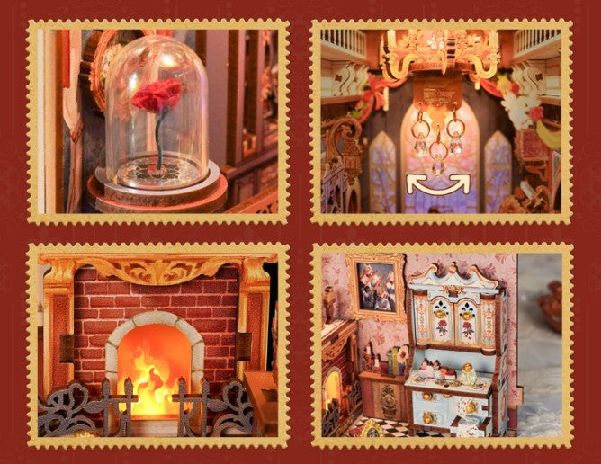 Beast And Beauty 3D Wooden Puzzle Book Nook Kit | Bookazine HK