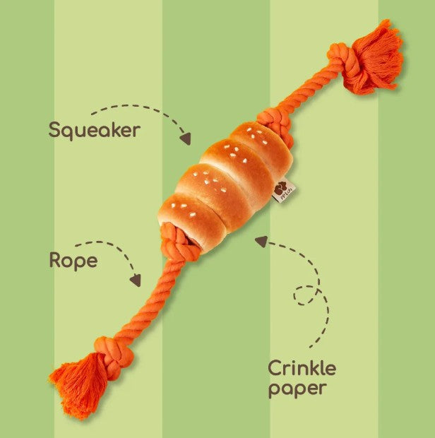 Sausage Bun Dog Toy - Large | Bookazine HK