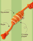 Sausage Bun Dog Toy - Large | Bookazine HK