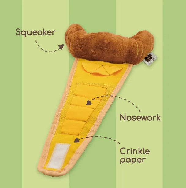 Croissant Combo Dog Toy