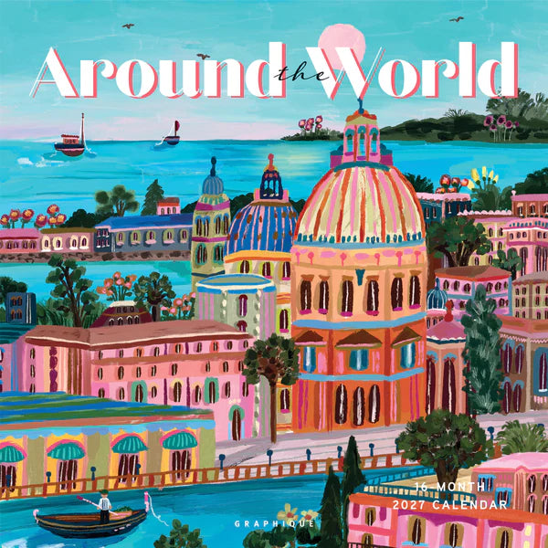 Around The World Wall Calendar 2027