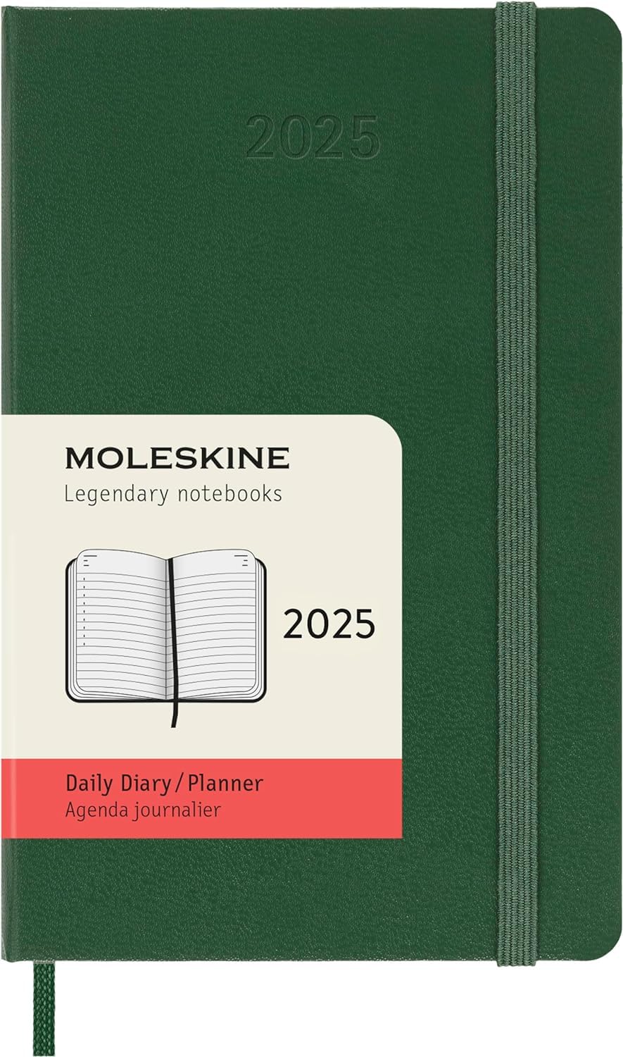 12M Daily Pocket Planner Hardcover Myrtle Green | Bookazine HK