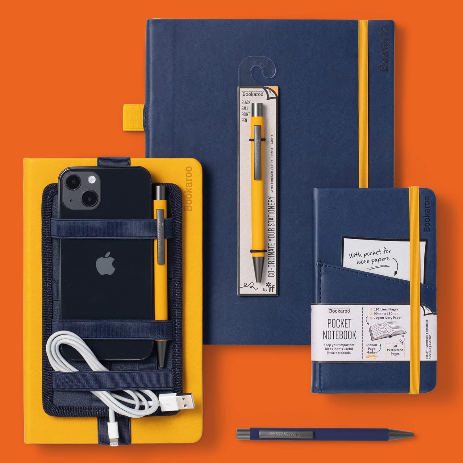 IF Bookaroo Bigger Things Notebook Journal - Zwart