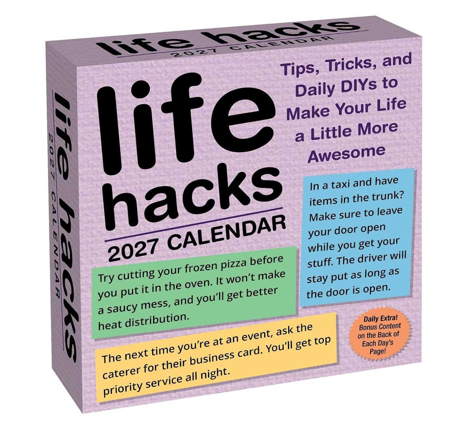 Life Hacks Box Calendar 2027