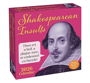 Shakespearean Insults Box Calendar 2026 | Bookazine HK