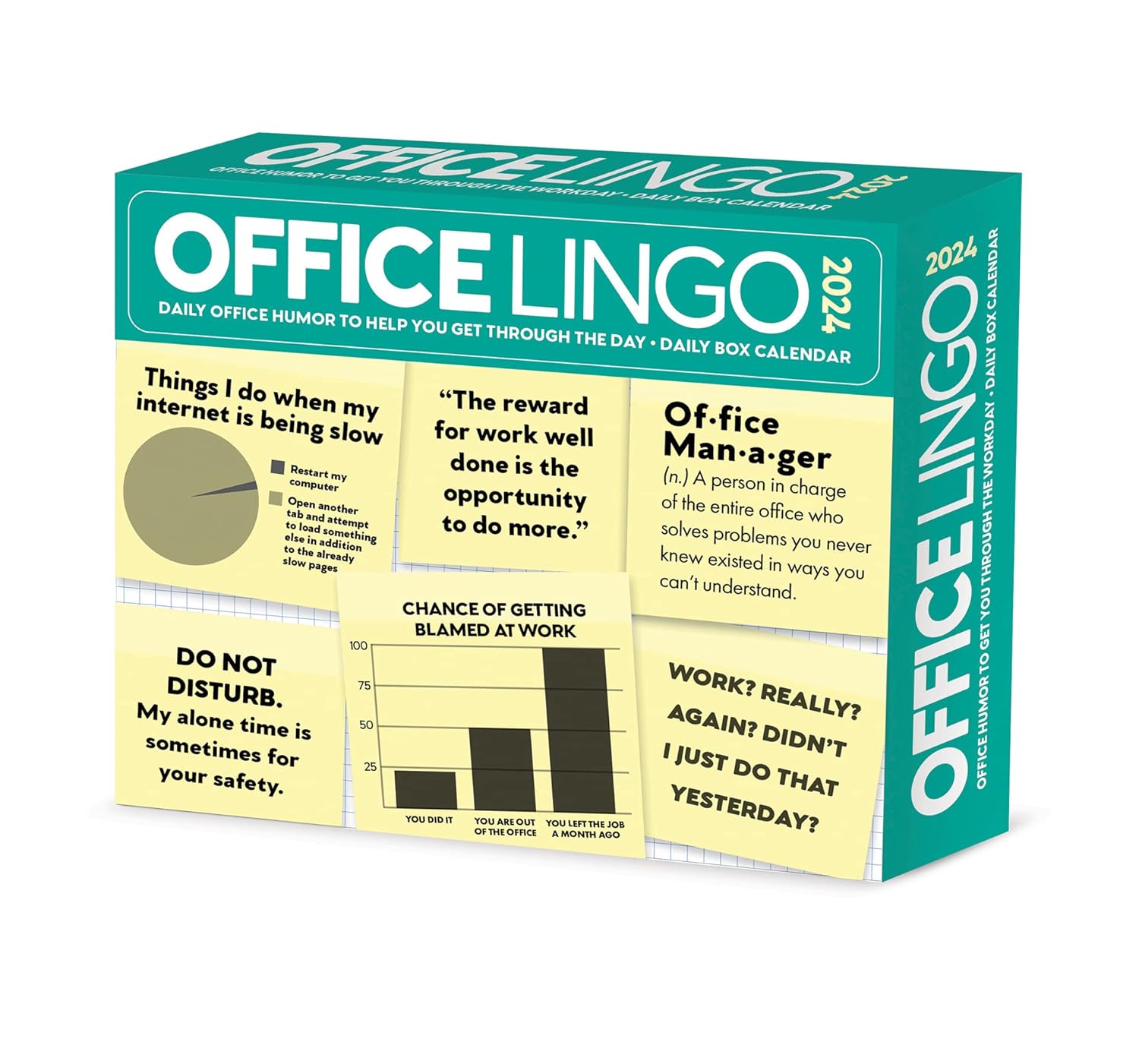 Office Lingo Daily 2024 Box/Desk Calendar