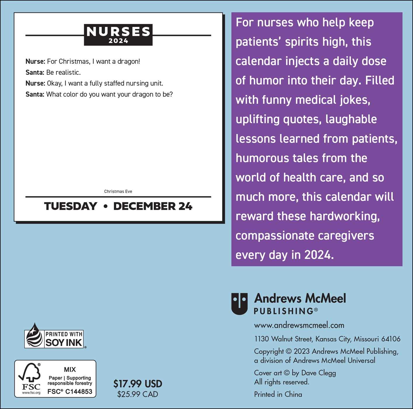 Nurses 2024 DayToDay Calendar Bookazine HK