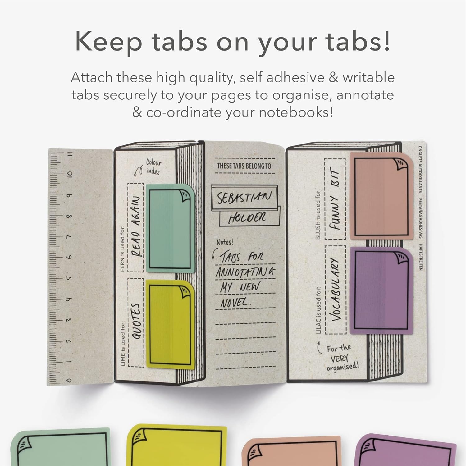Bookaroo Sticky Tab Pastel | Bookazine HK