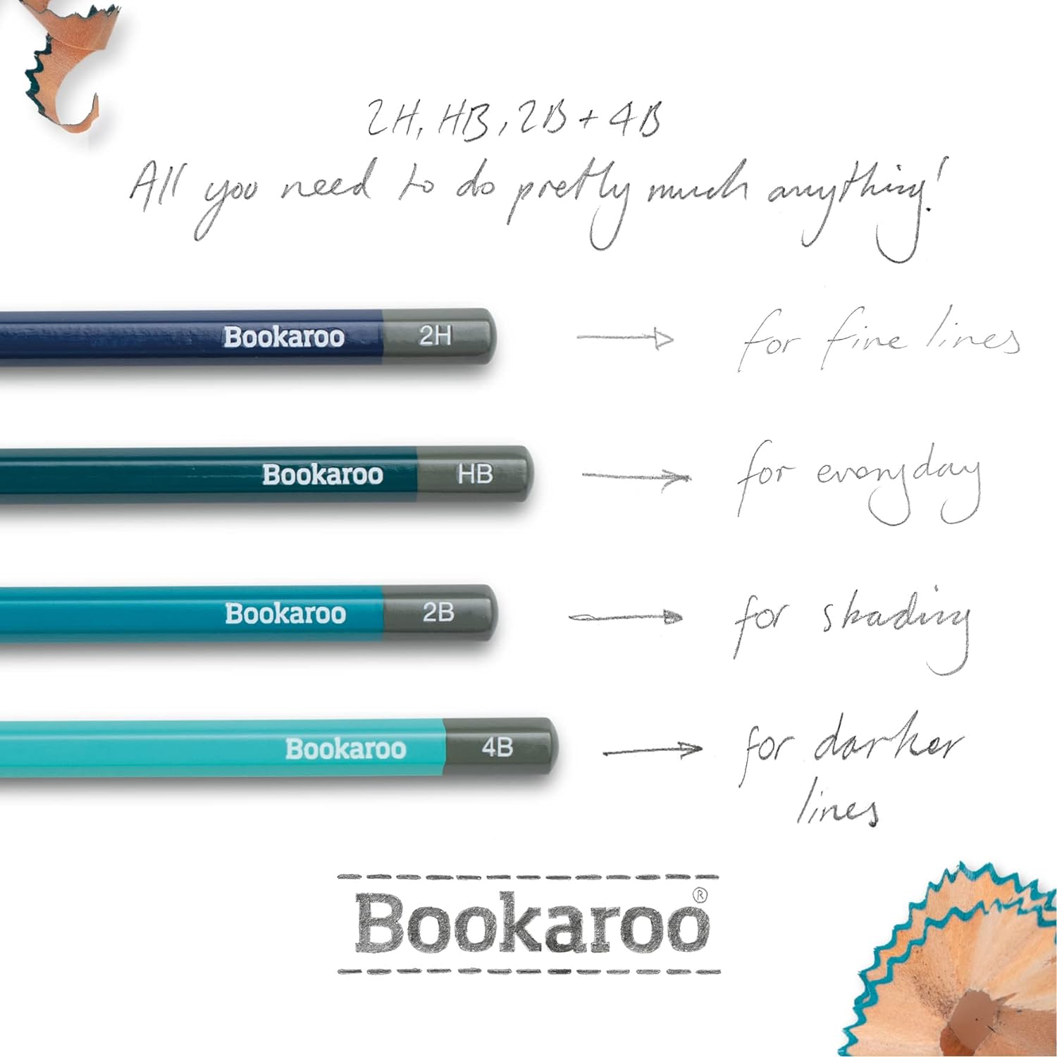 Bookaroo Graphite Pencils Blues | Bookazine HK