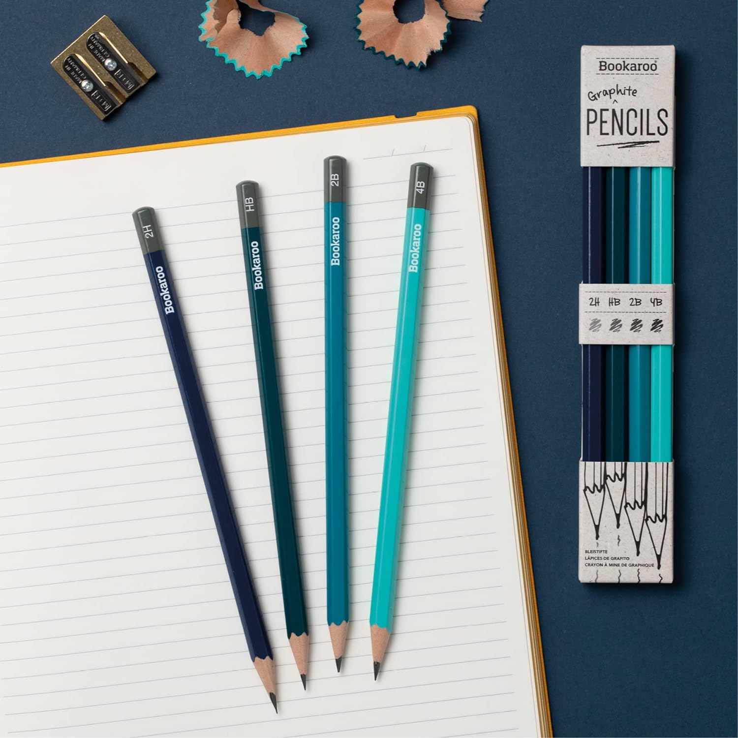 Bookaroo Graphite Pencils Blues