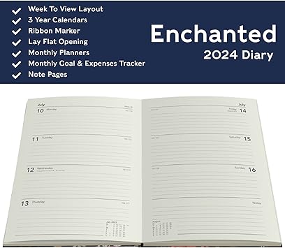 2024 Enchanted Diary Pocket Week To View Diary