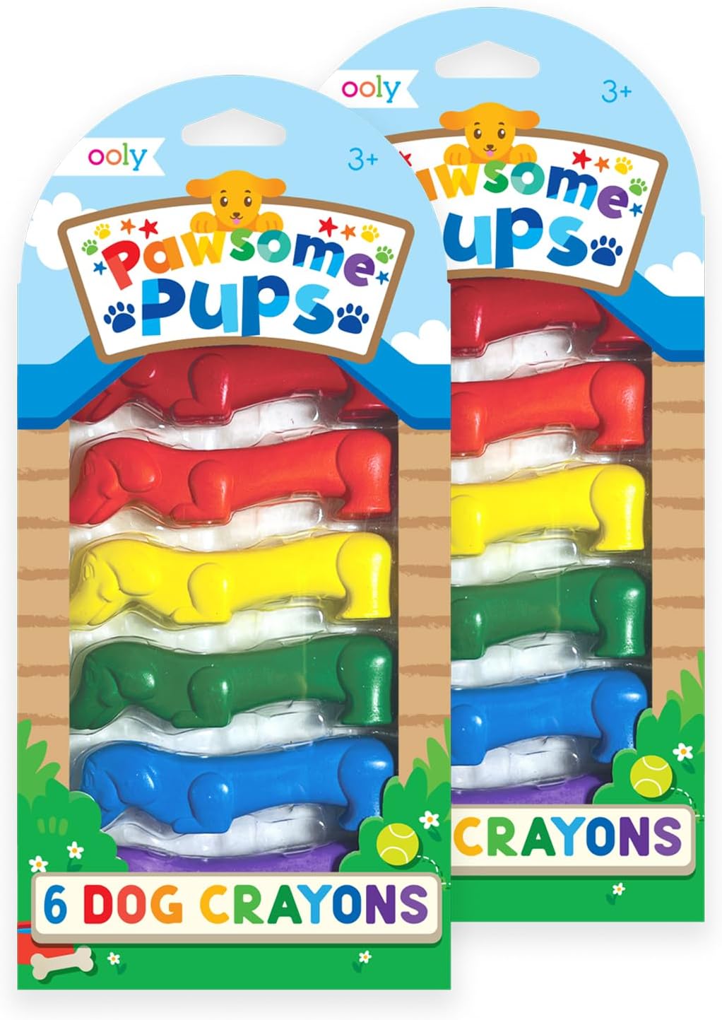 Pawsome Pups Dog Crayon Set of 6 | Bookazine HK