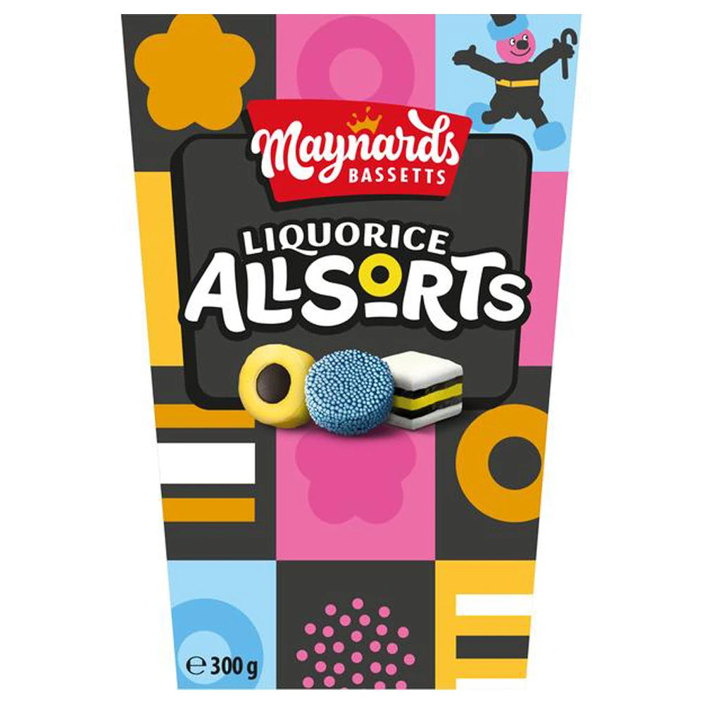 Maynards Bassetts Liquorice Allsorts Carton 300G