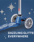 Mini Micro Deluxe Galaxy Glitter LED Navy