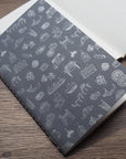 Letterpress Hong Kong Pocket Notebook - Silver | Bookazine HK