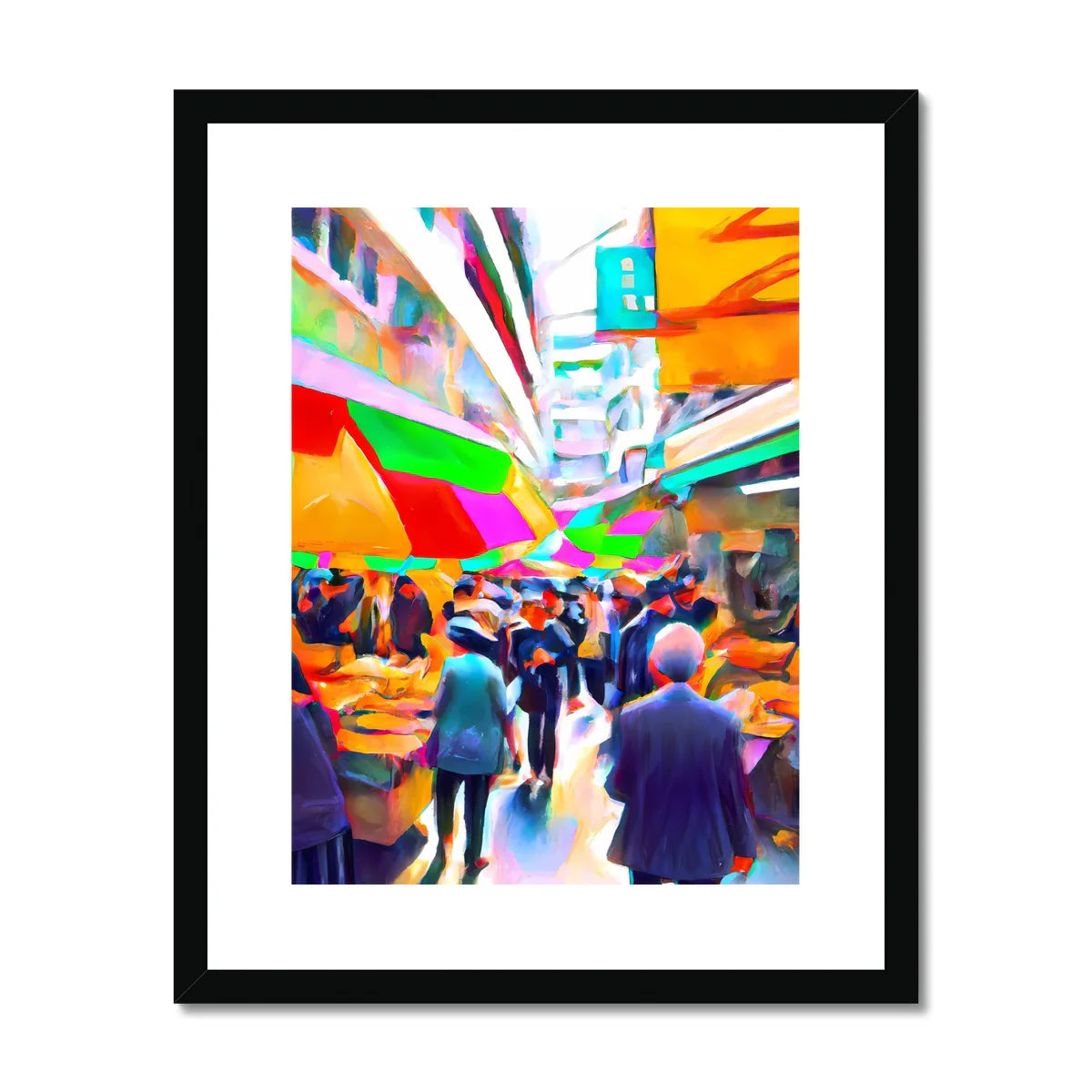 Hong Kong Impressions Outdoor Market Print | Bookazine HK