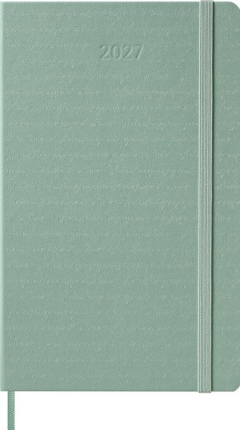 12M Weekly Notebook Large Sage Green Hardcover
