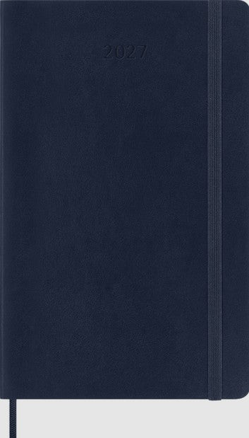 12M Weekly Notebook Large Sapphire Blue Softcover