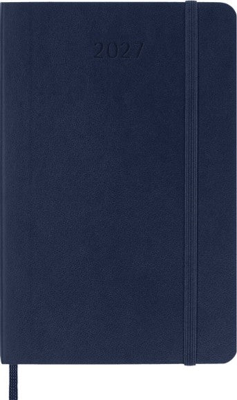 12M Weekly Notebook Pocket Sapphire Blue Softcover