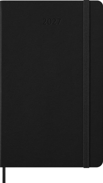 12M Weekly Vertical Large Black Hardcover