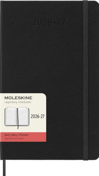 18M Large Daily Planner Black Hardcover | Bookazine HK